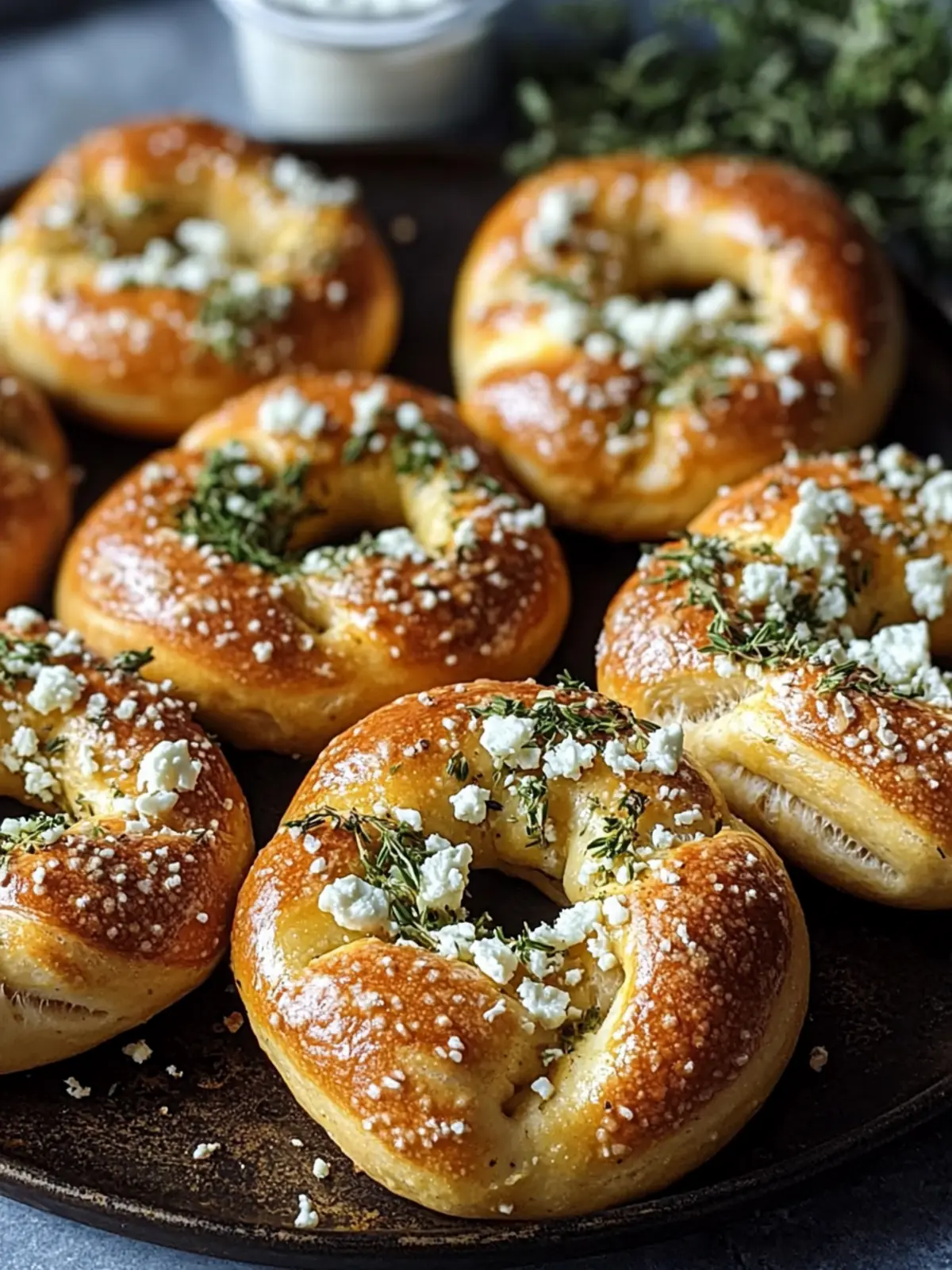 Mouthwatering Feta Herb Pretzels You Can’t Resist 4 Feta Herb Pretzels