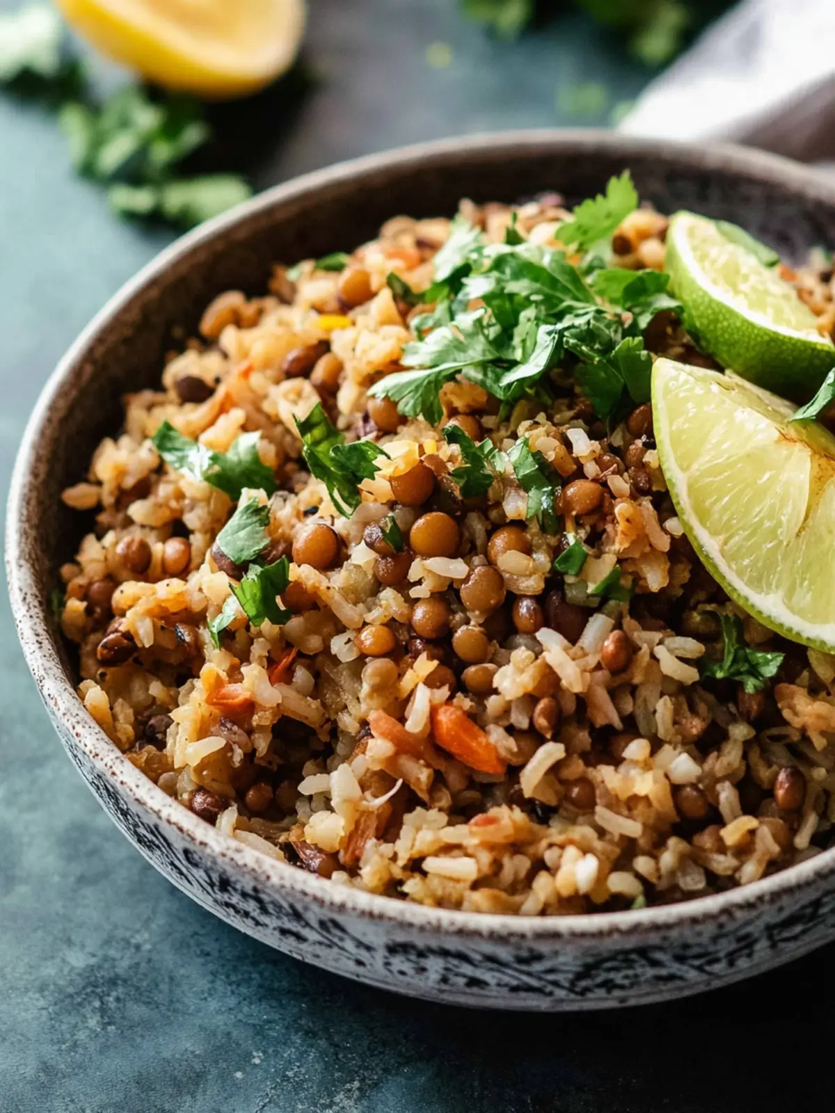 Savory One Pot Mujadara: Comfort Food in 70 Minutes! 4 One Pot Mujadara (Middle Eastern Lentils and Rice)