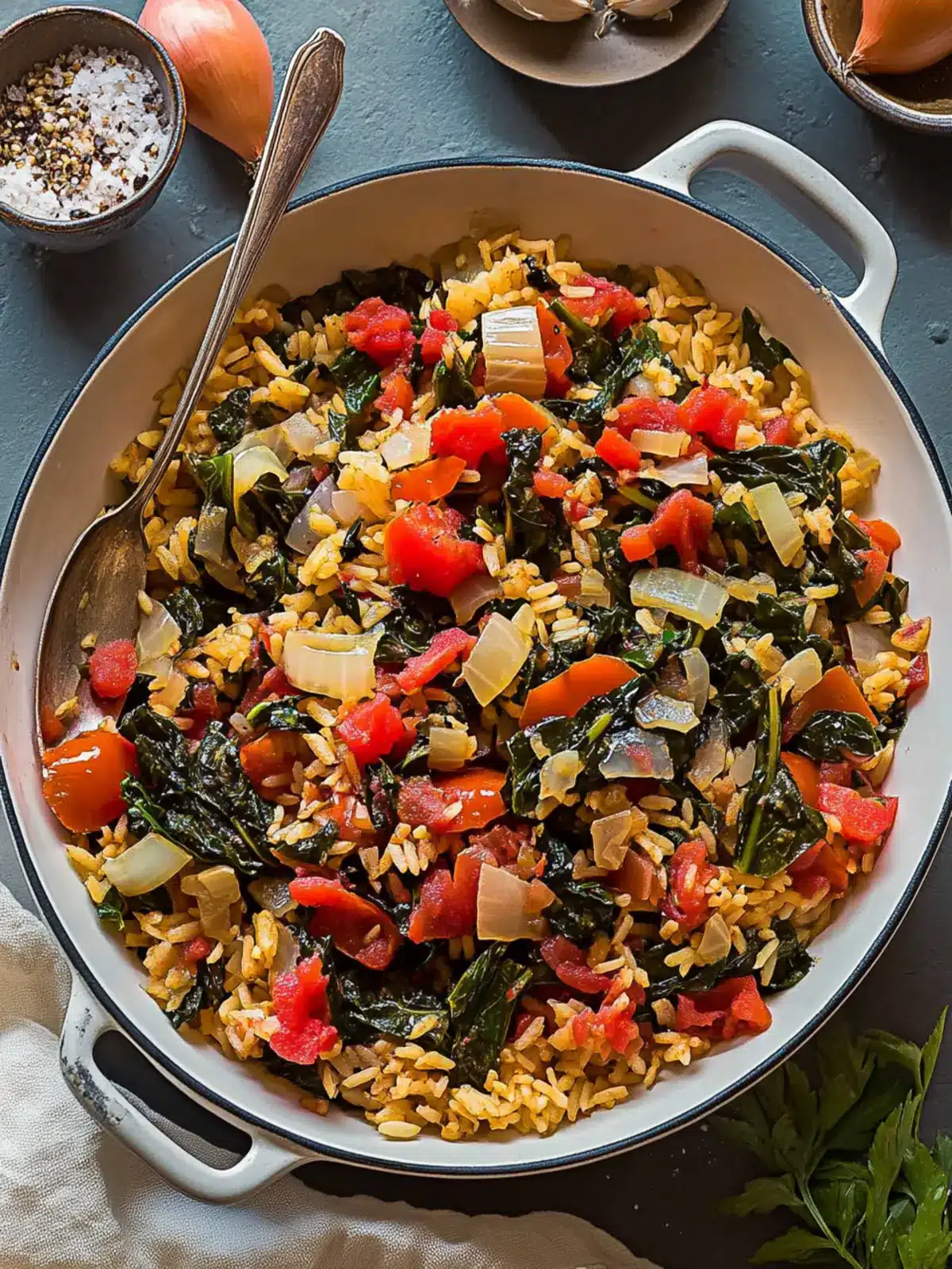 Delicious Turkish Swiss Chard with Onion, Tomato, and Rice Delight 5 Turkish Swiss Chard with Onion, Tomato, and Rice