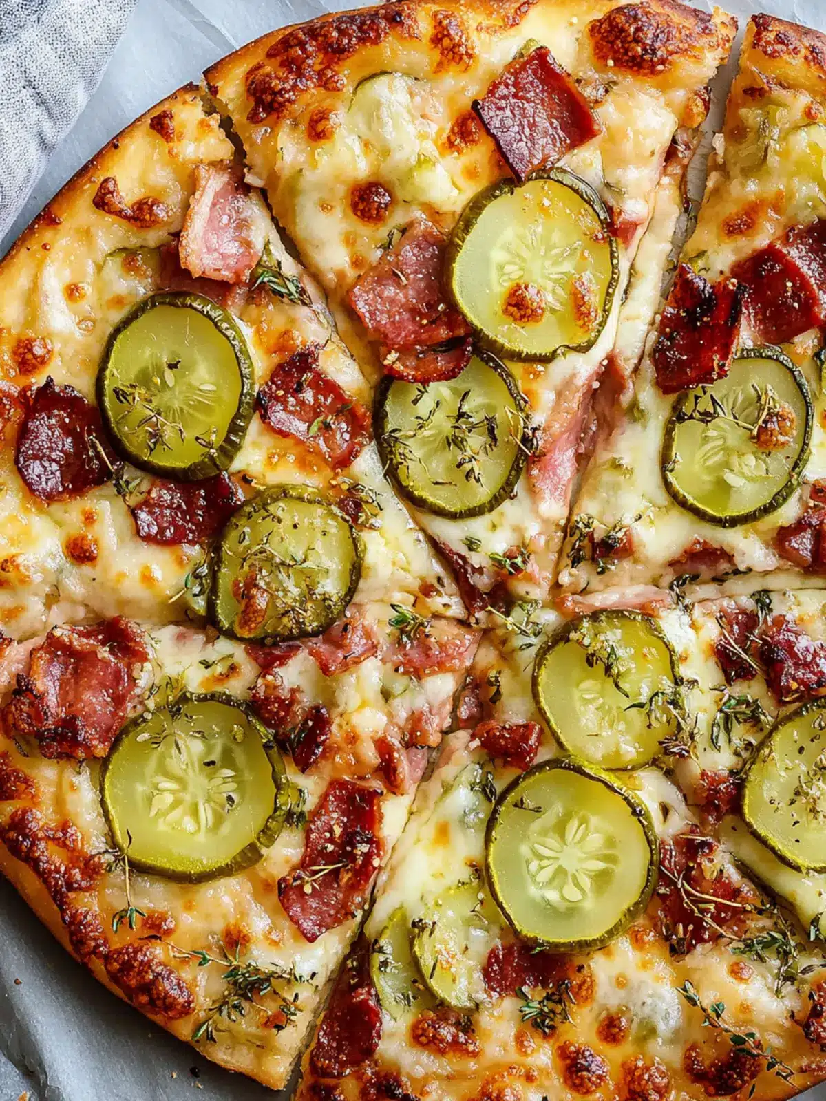 Bacon Pickle Pizza: A Crazy Delicious Twist on Comfort Food 4 Bacon Pickle Pizza