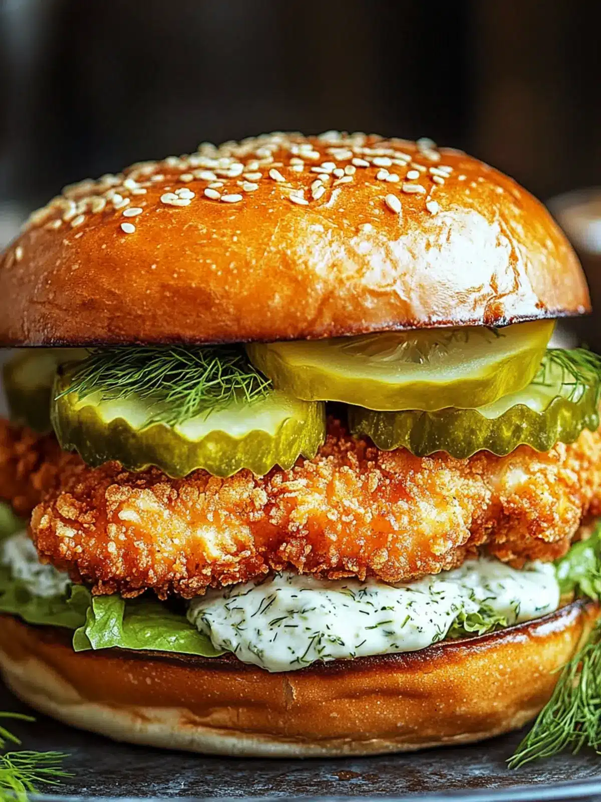 Crispy Dill Chicken Sandwich: Homemade Crunchy Bliss 4 Crispy Dill Chicken Sandwich