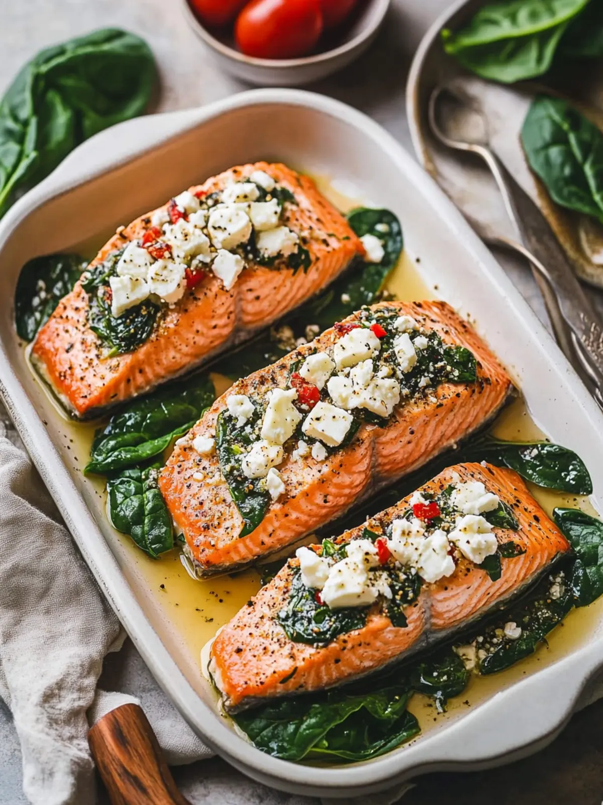 Stuffed Salmon with Spinach & Feta for Quick Mediterranean Bliss 2 Stuffed Salmon With Spinach & Feta