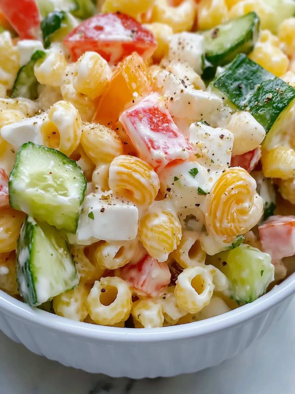 Delicious Summer Greek Yogurt Macaroni Salad Your BBQ Essential 3 Summer Greek Yogurt Macaroni Salad