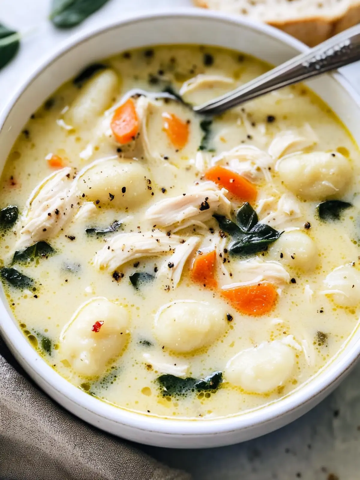Delicious Copycat Olive Garden Chicken Gnocchi Soup at Home 2 Copycat Olive Garden Chicken Gnocchi Soup