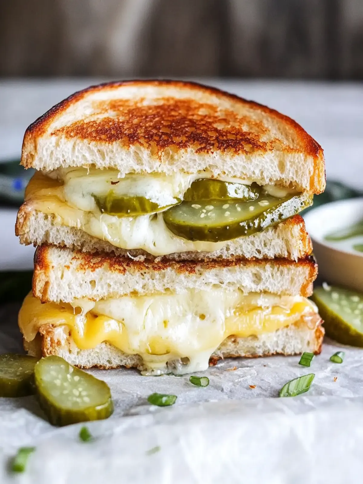 Delicious Pickle Grilled Cheese Sandwich for Ultimate Comfort 3 Pickle Grilled Cheese Sandwich