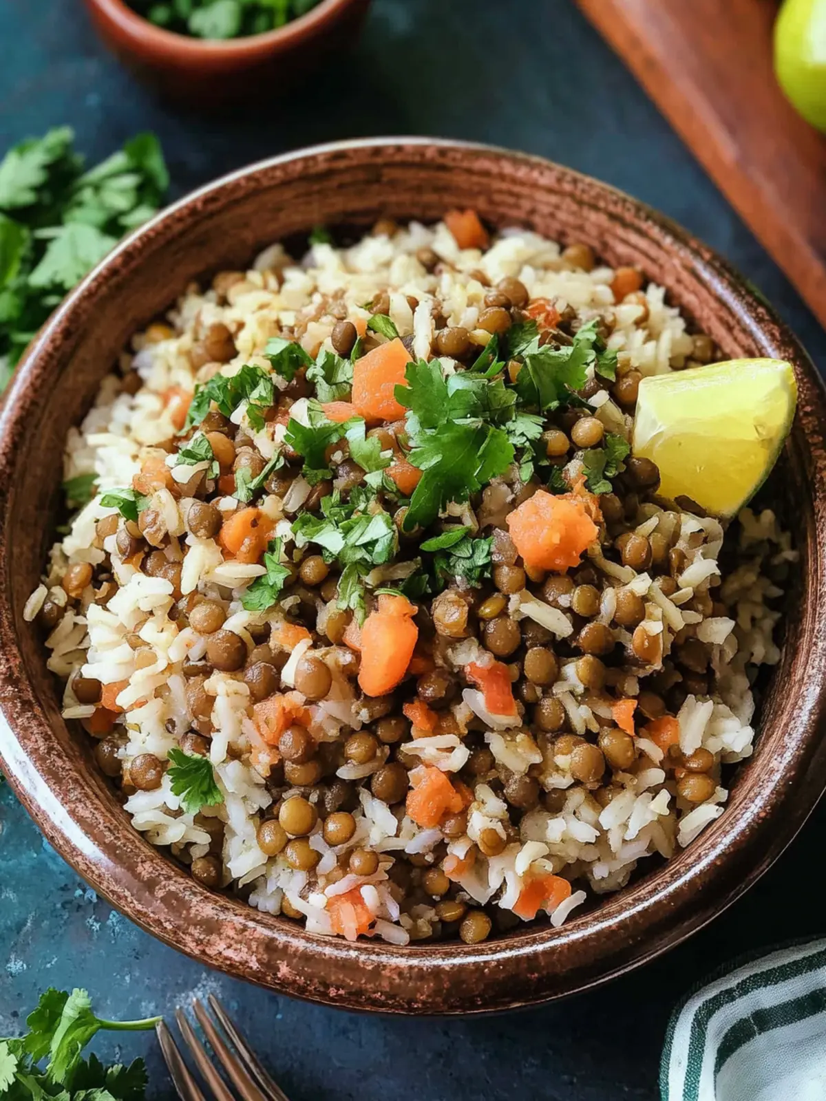 Savory One Pot Mujadara: Comfort Food in 70 Minutes! 5 One Pot Mujadara (Middle Eastern Lentils and Rice)
