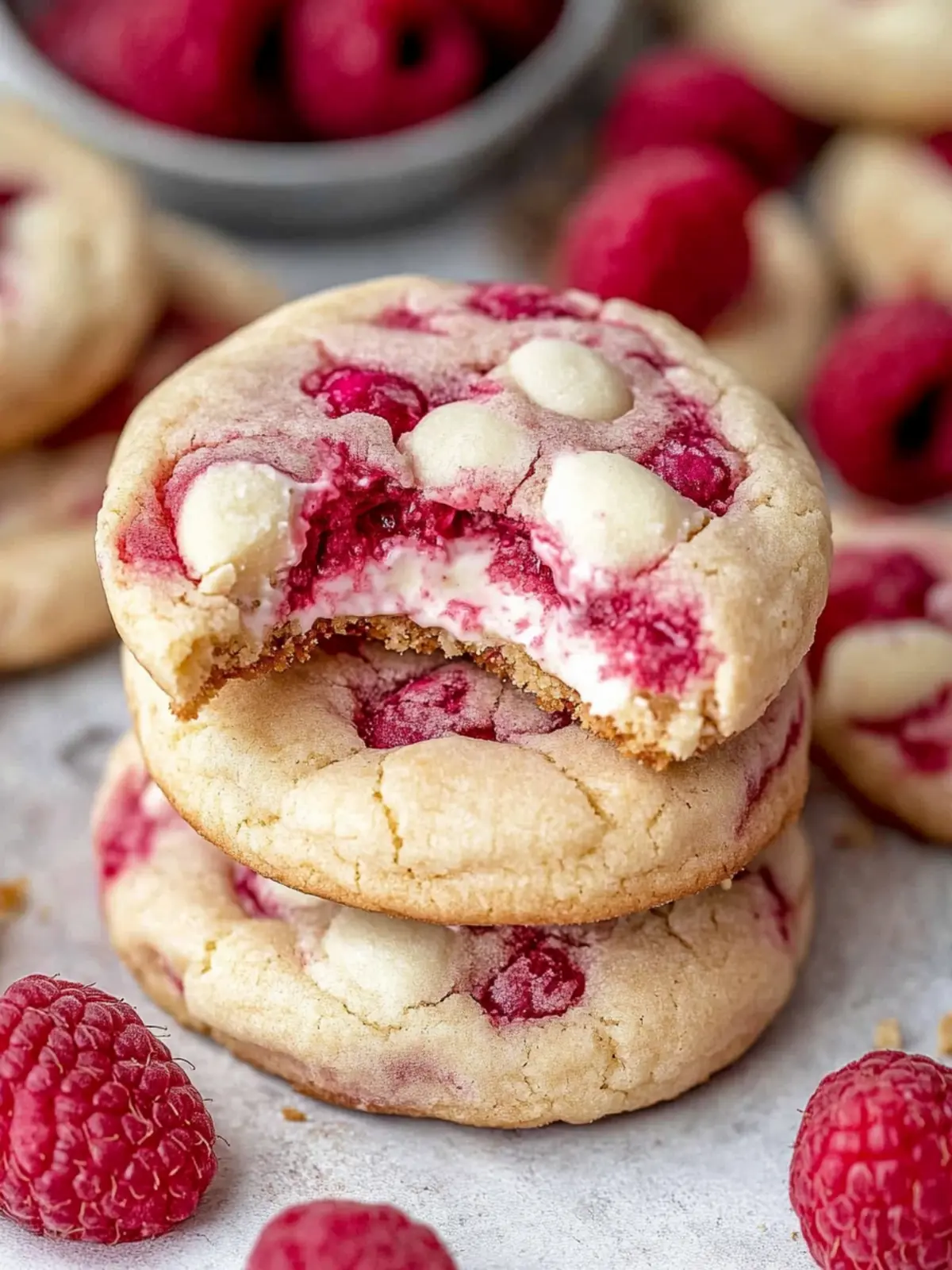 Raspberry White Chocolate Cheesecake Cookies You’ll Crave 3 Raspberry White Chocolate Cheesecake Cookies