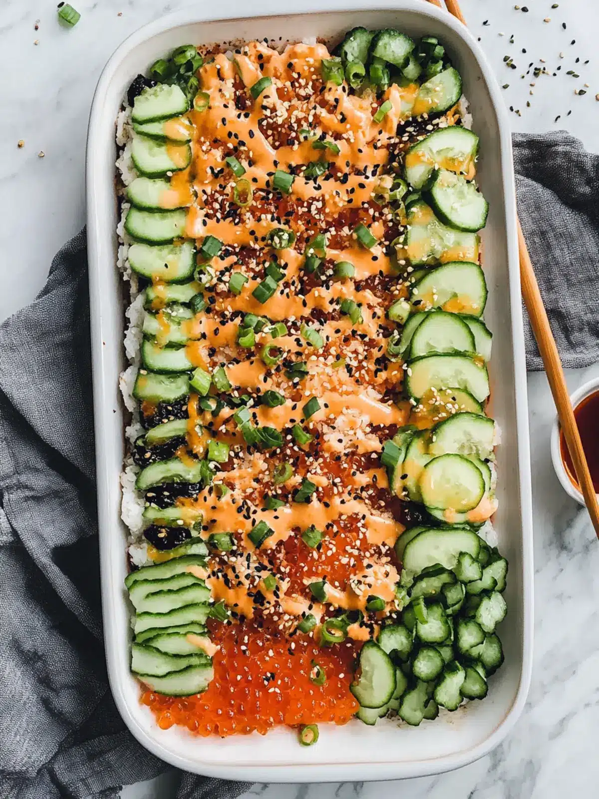Savory Easy Sushi Bake: A Fun Twist on Homemade Sushi 3 Easy Sushi Bake