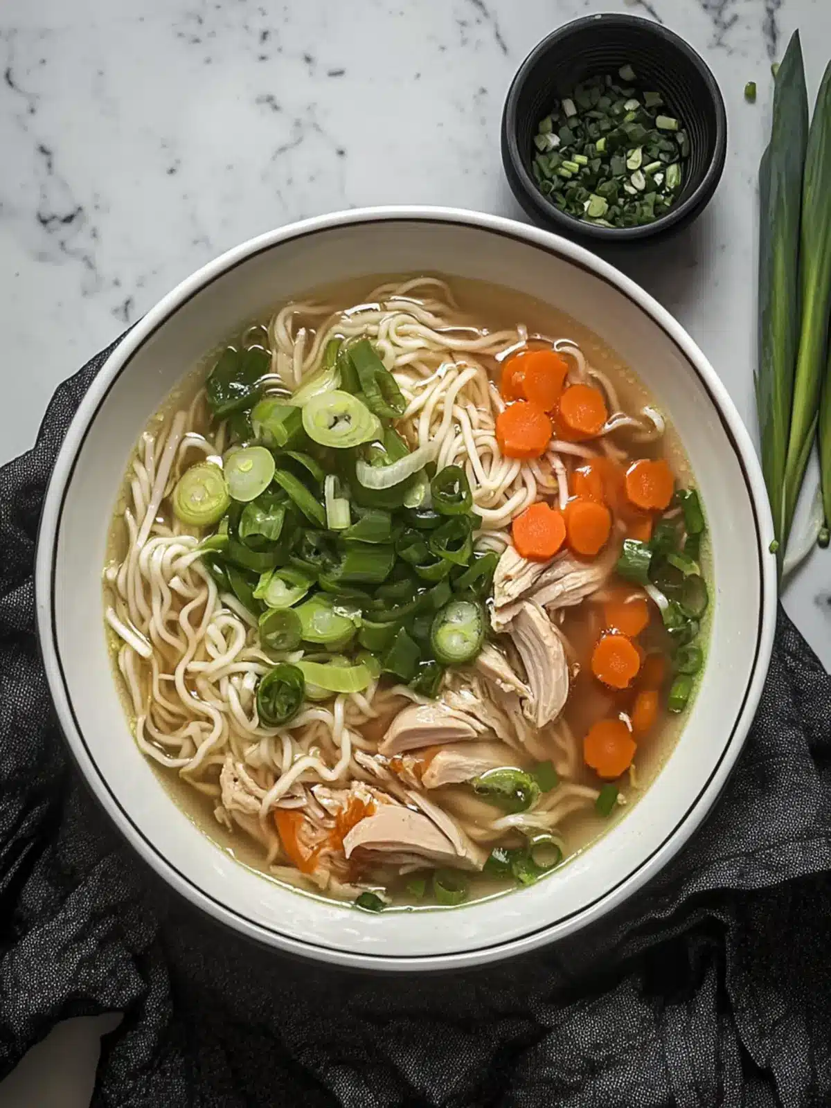 Aromatic Ginger Scallion Chicken Noodle Soup to Warm Your Soul 2 Aromatic Ginger Scallion Chicken Noodle Soup