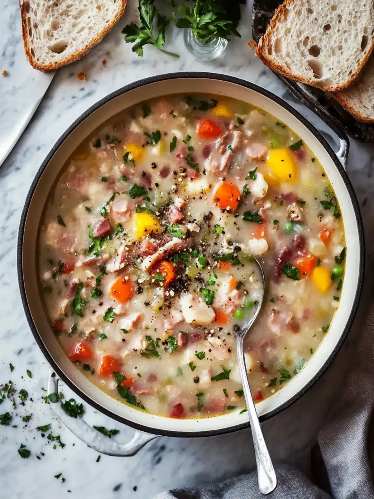 Wholesome Leftover Hambone Soup to Warm Your Soul 2 Leftover Hambone Soup