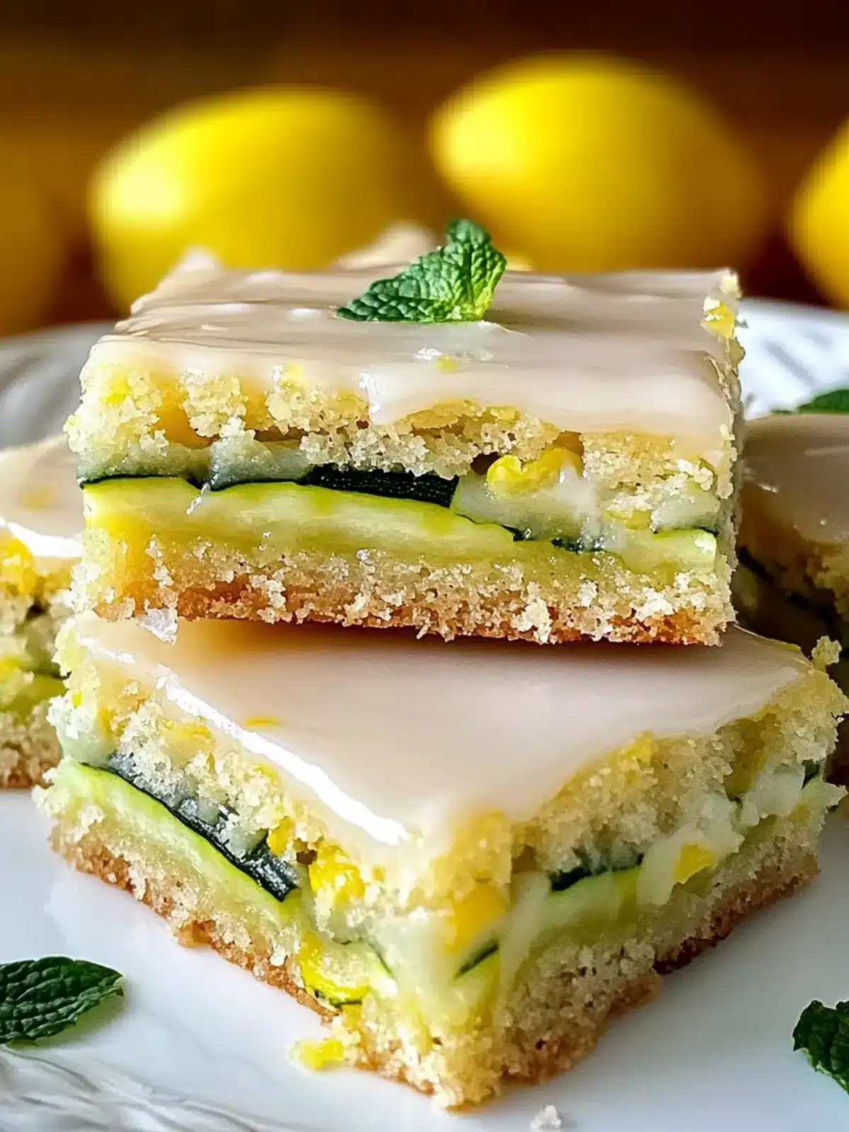 Lemon Zucchini Bars with Glaze Recipe You’ll Love at First Bite 4 Lemon Zucchini Bars with Glaze Recipe!