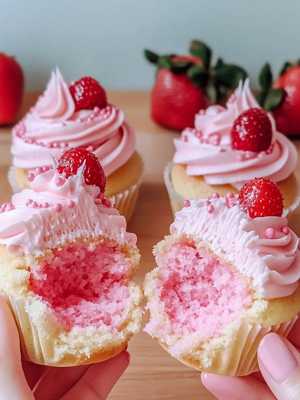 Irresistible Strawberry Milkshake Cupcakes You’ll Love 3 Strawberry Milkshake Cupcakes