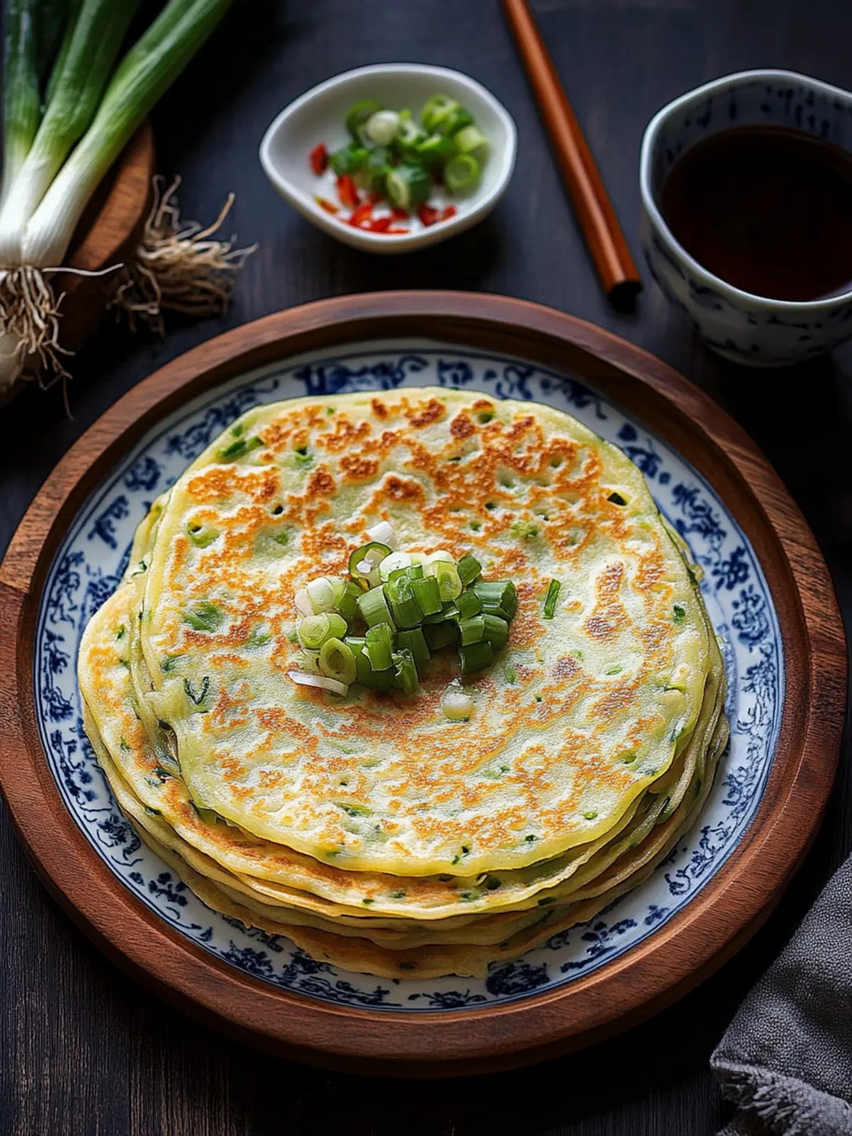 Crazy Crispy Easy Chinese Green Onion Pancakes in 10 Minutes 4 Easy Chinese Green Onion Pancakes