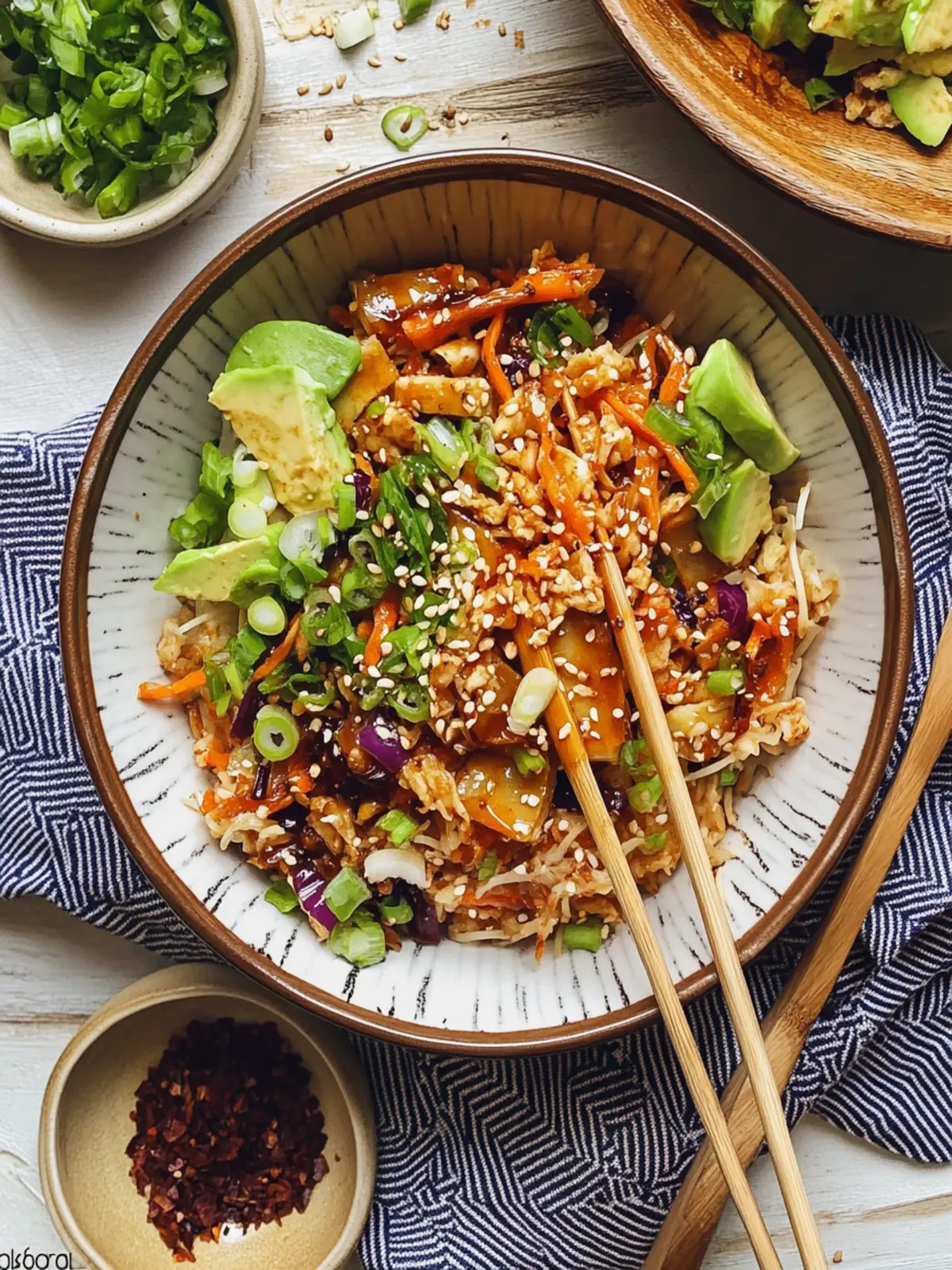 Vegetarian Egg Roll in a Bowl: Quick, Crunchy Delight at Home 4 Vegetarian Egg Roll in a Bowl