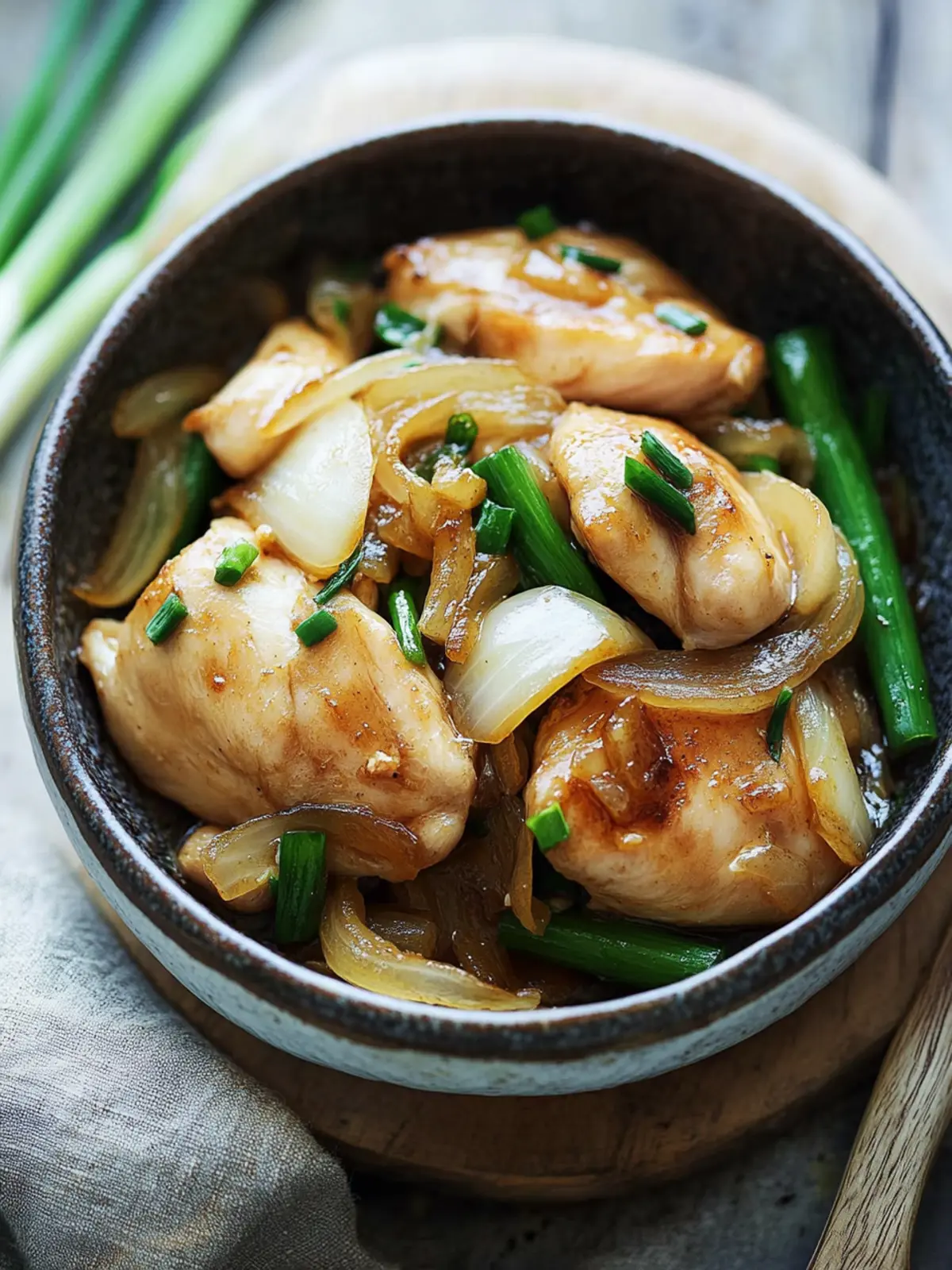 Savor Onion Scallion Chicken for a Flavorful Dinner Tonight 3 Onion Scallion Chicken