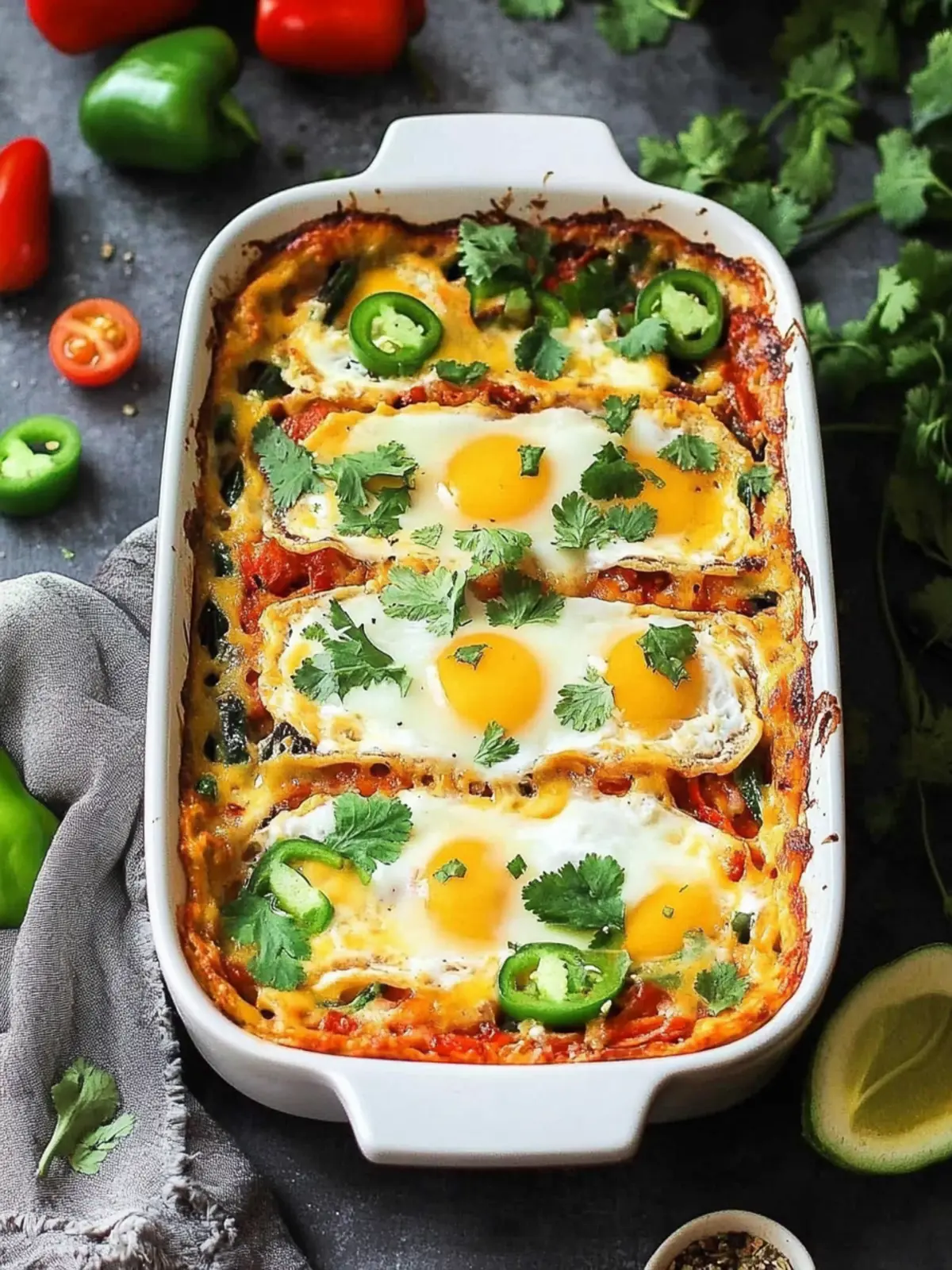 Huevos Rancheros Breakfast Casserole: A Fl flavorful Start! 3 Huevos Rancheros Breakfast Casserole