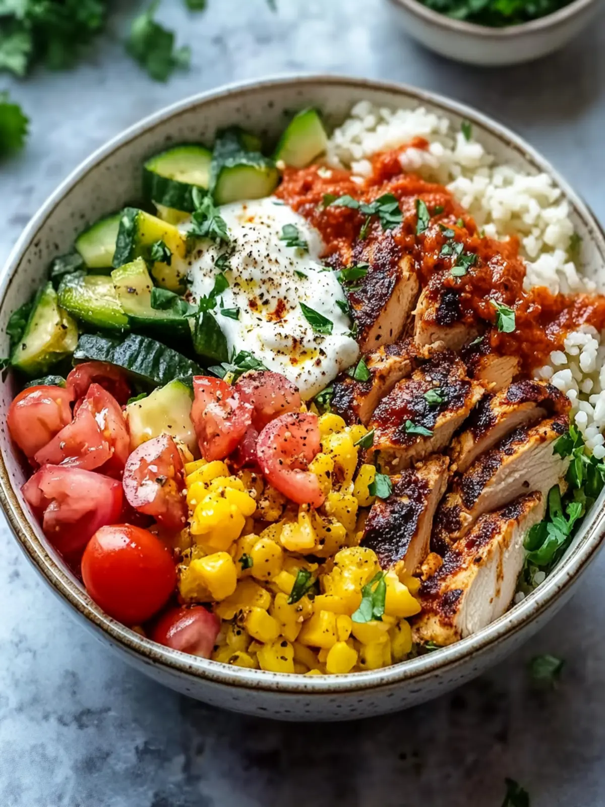 Mouthwatering Mediterranean Chicken Bowls for Flavor Lovers 2 Mouthwatering Mediterranean Chicken Bowls