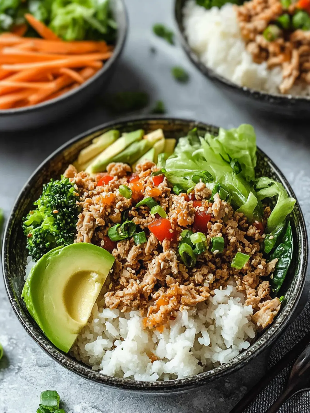Savory Sesame Ground Turkey Bowls for a Quick Dinner Delight 3 Sesame Ground Turkey Bowls