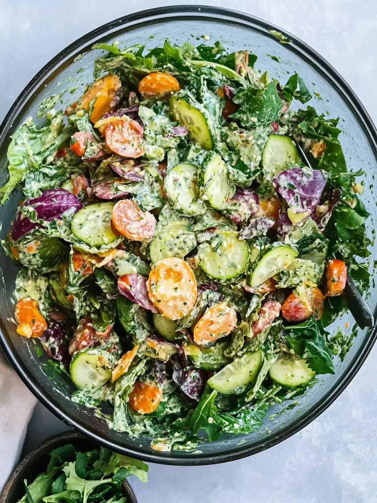 Delicious Copycat Sweetgreen Green Goddess Salad Recipe 2 Copycat Sweetgreen Green Goddess Salad