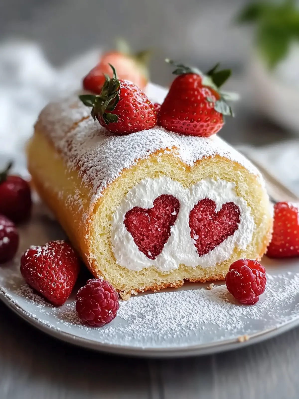 Heart-Shaped Swiss Roll: A Lovable Twist on Classic Dessert 5 Heart-Shaped Swiss Roll