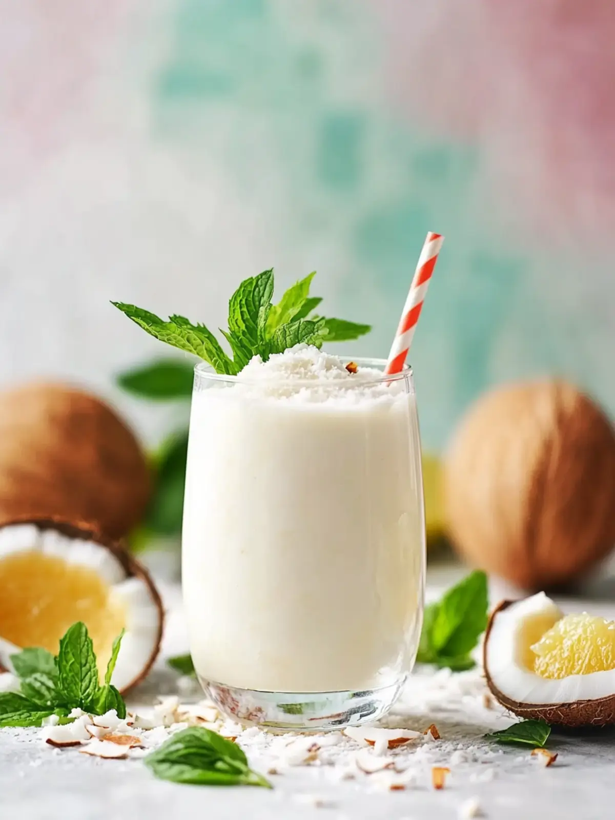Delightful Refreshing Coconut Cream Mocktail for Spring Vibes 2 Refreshing Coconut Cream Mocktail