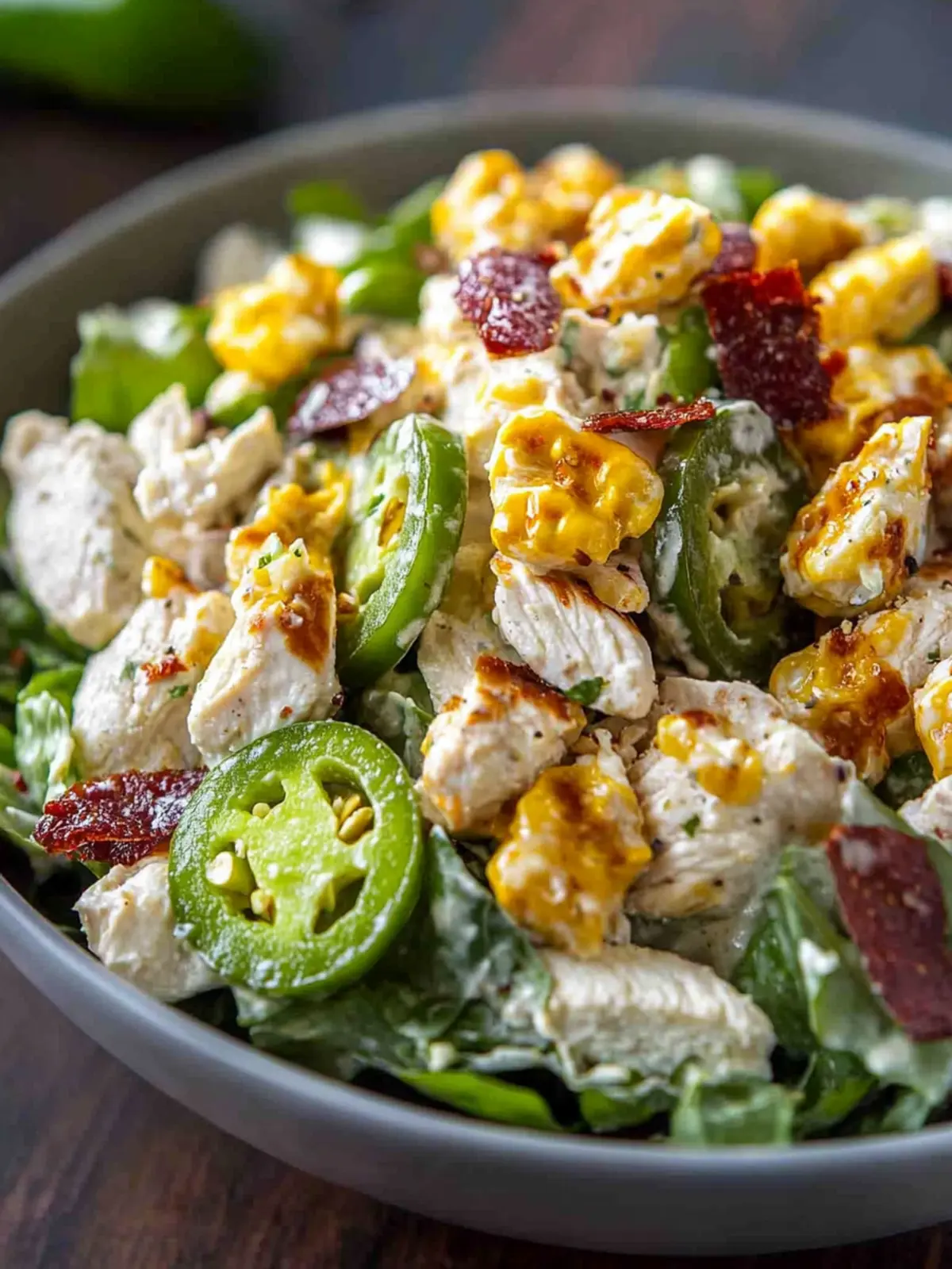 High Protein Jalapeño Popper Chicken Salad You'll Crave 5 High Protein Jalapeno Popper Chicken Salad