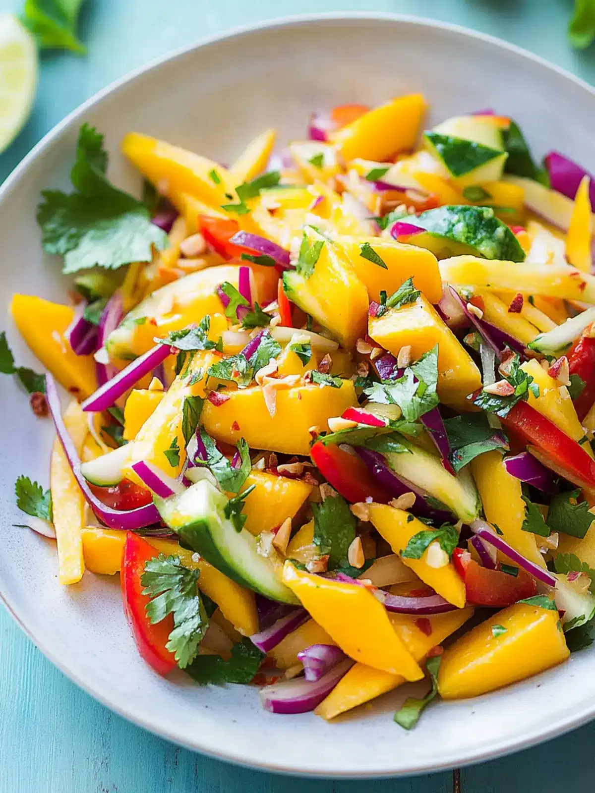 Zesty Thai Mango Salad With Crunchy Veggies for a Tropical Twist 4 Zesty Thai Mango Salad With Crunchy Veggies