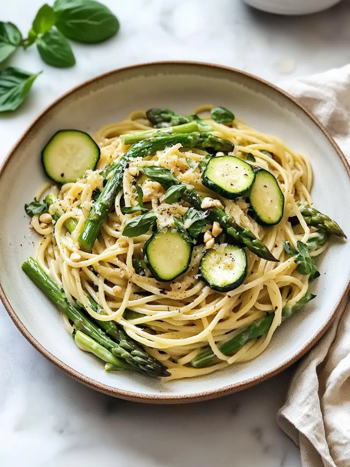 Simple Asparagus and Zucchini Pasta That Dazzles Your Tastebuds 2 Simple Asparagus and Zucchini Pasta