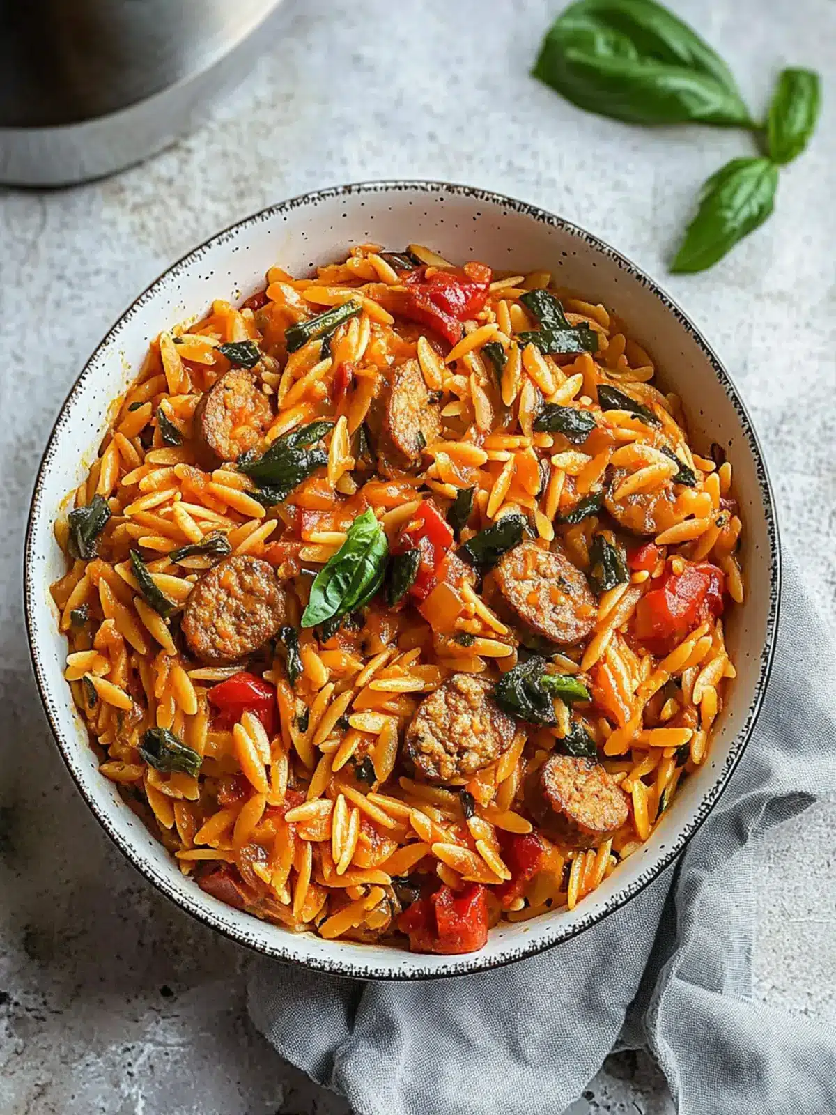 Delicious Vegan Spicy Sausage Orzo for Quick Weeknight Dinners 5 Spicy Sausage Orzo (Vegan)