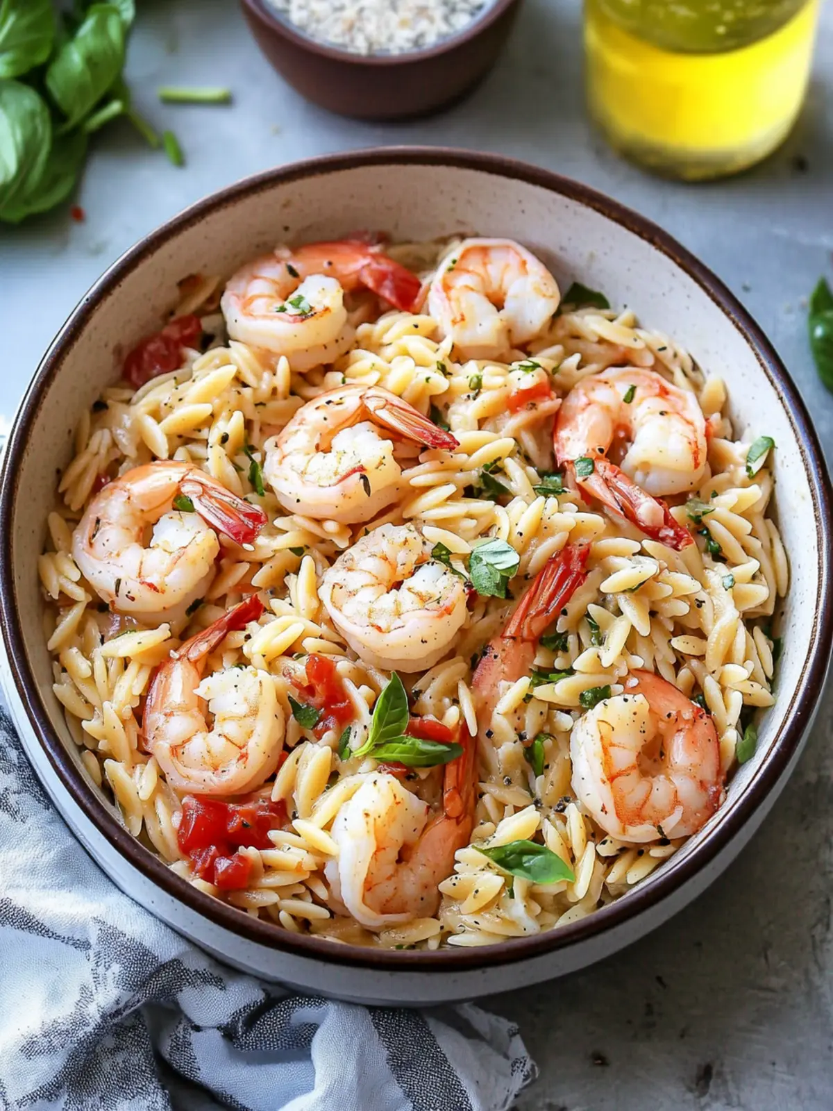 Delicious Orzo Pasta with Shrimp for a Flavorful Feast! 4 Orzo Pasta with Shrimp