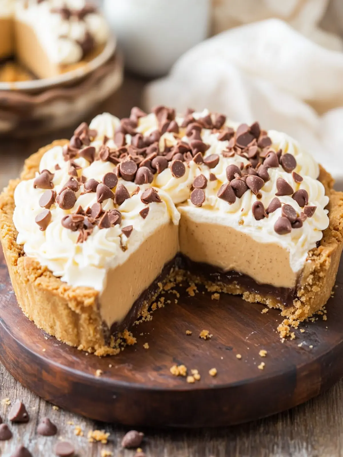 Chocolate Chip Cookie Crust Peanut Butter Pie: Ultimate Delight 4 Chocolate Chip Cookie Crust Peanut Butter Pie
