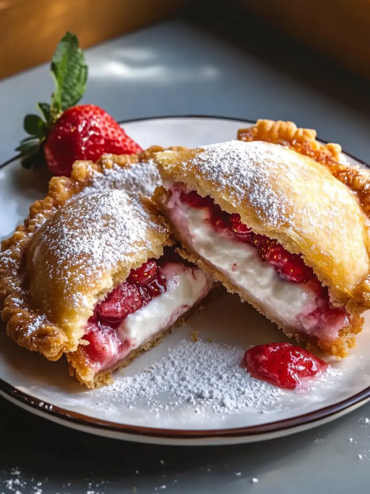 Crispy Deep Fried Strawberry Cheesecake Pies Made Easy 4 Deep Fried Strawberry Cheesecake Pies