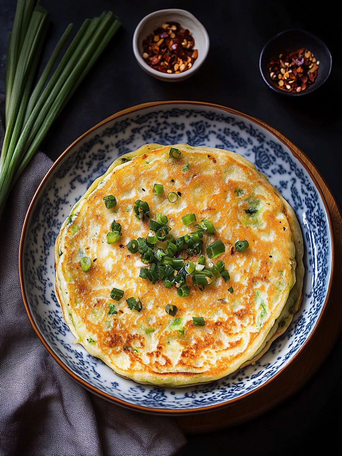 Crazy Crispy Easy Chinese Green Onion Pancakes in 10 Minutes 2 Easy Chinese Green Onion Pancakes
