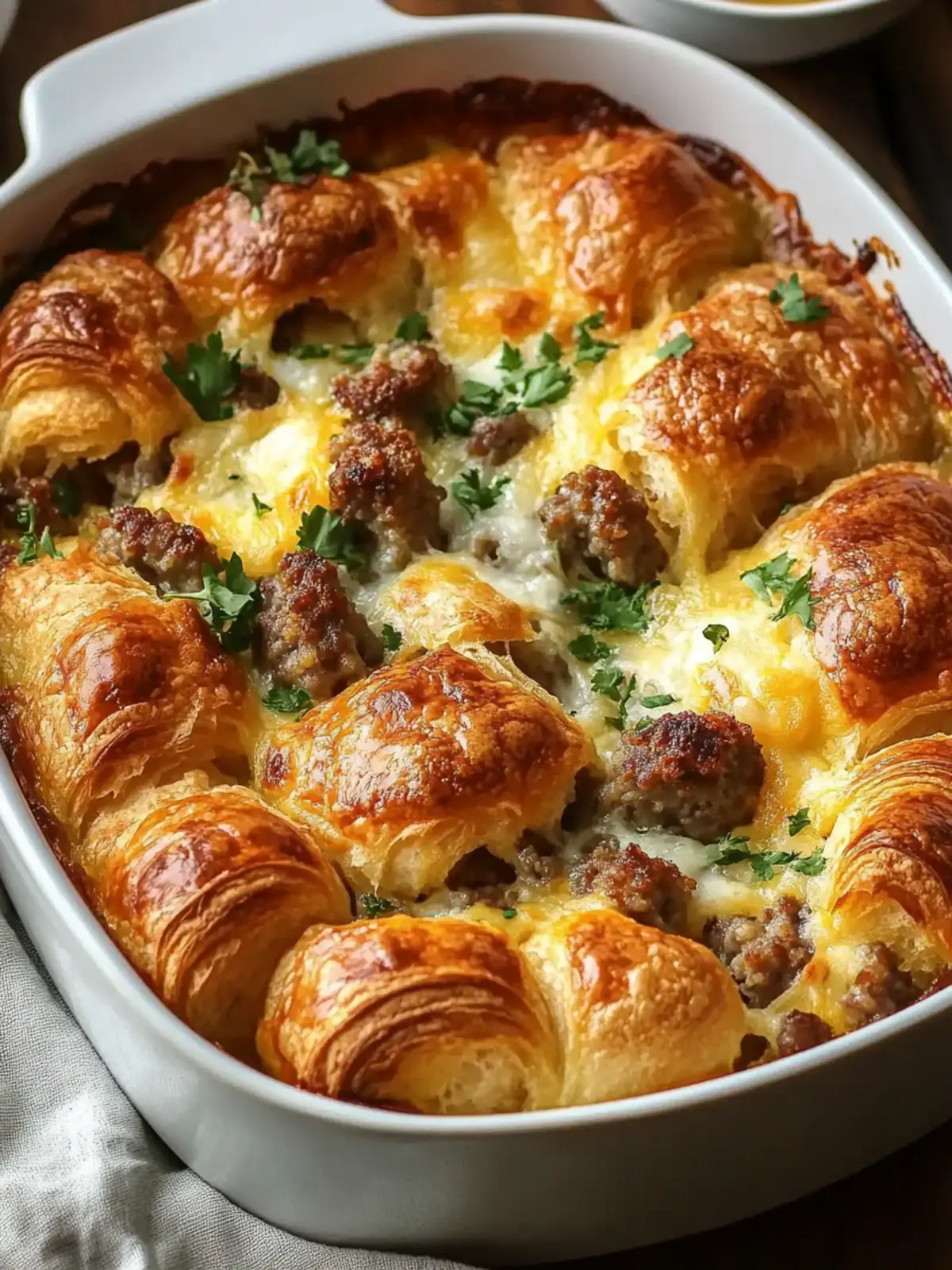 Easy Sausage Croissant Breakfast Casserole for Busy Mornings 5 Easy Sausage Croissant Breakfast Casserole