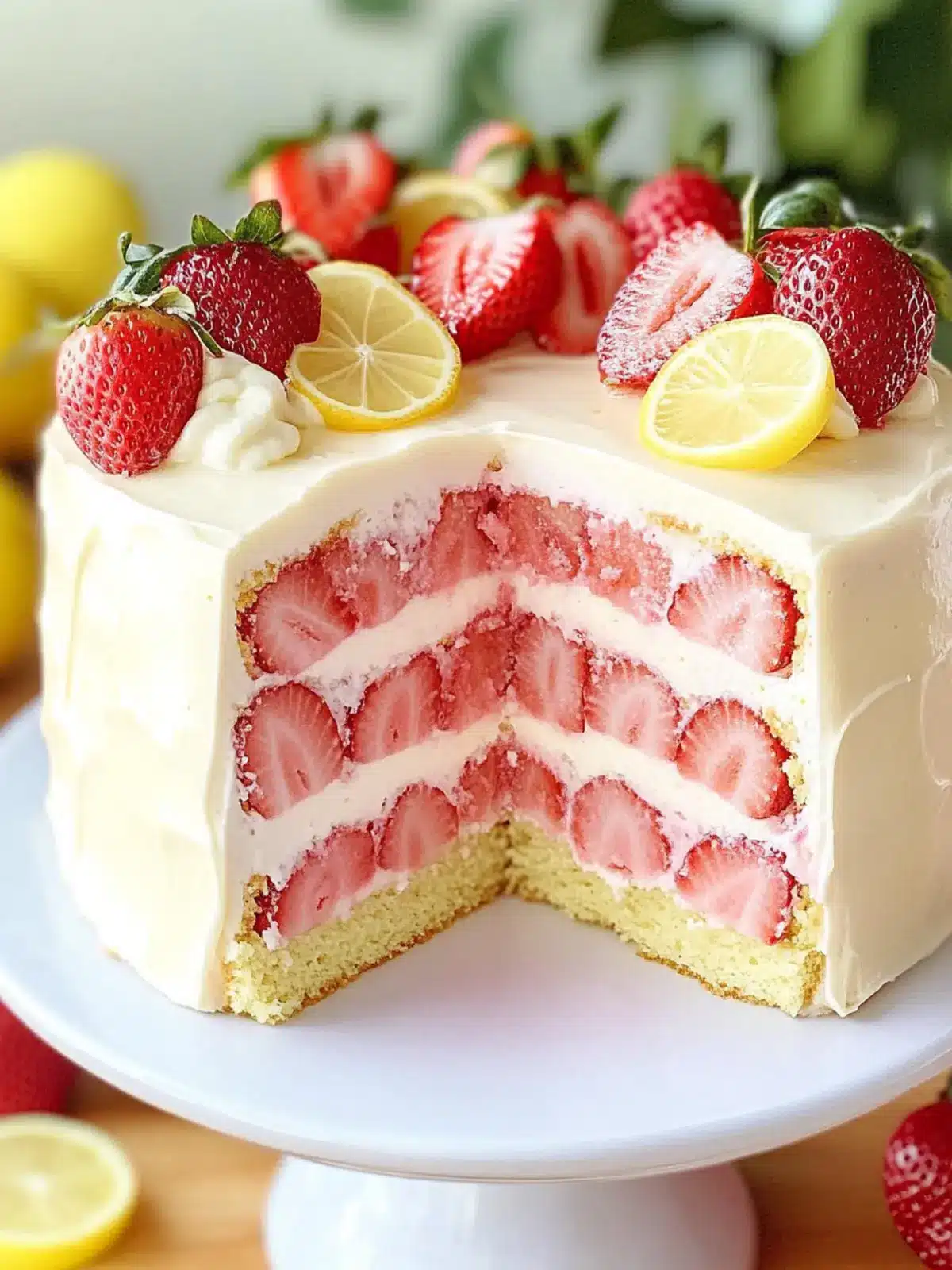 Delightful Strawberry Lemonade Buttermilk Cake for Summer Bliss 2 Strawberry Lemonade Buttermilk Cake