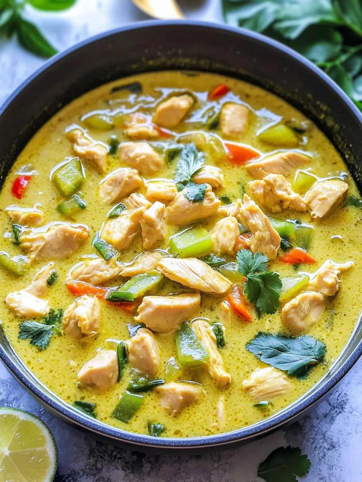 Savory Green Thai Chicken Coconut Curry in Just 20 Minutes 2 Green Thai Chicken Coconut Curry