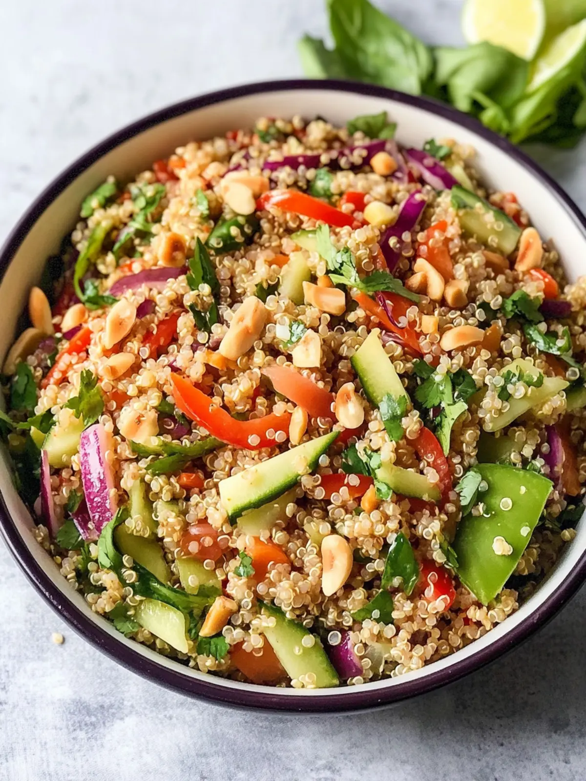 Easy 20-Minute Thai Quinoa Salad That's Unbelievably Delicious 3 Easy 20-Minutes Thai Quinoa Salad