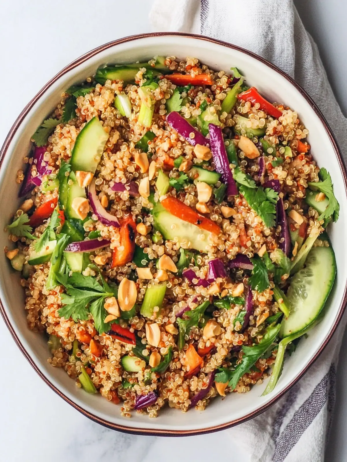 Easy 20-Minute Thai Quinoa Salad That's Unbelievably Delicious 2 Easy 20-Minutes Thai Quinoa Salad