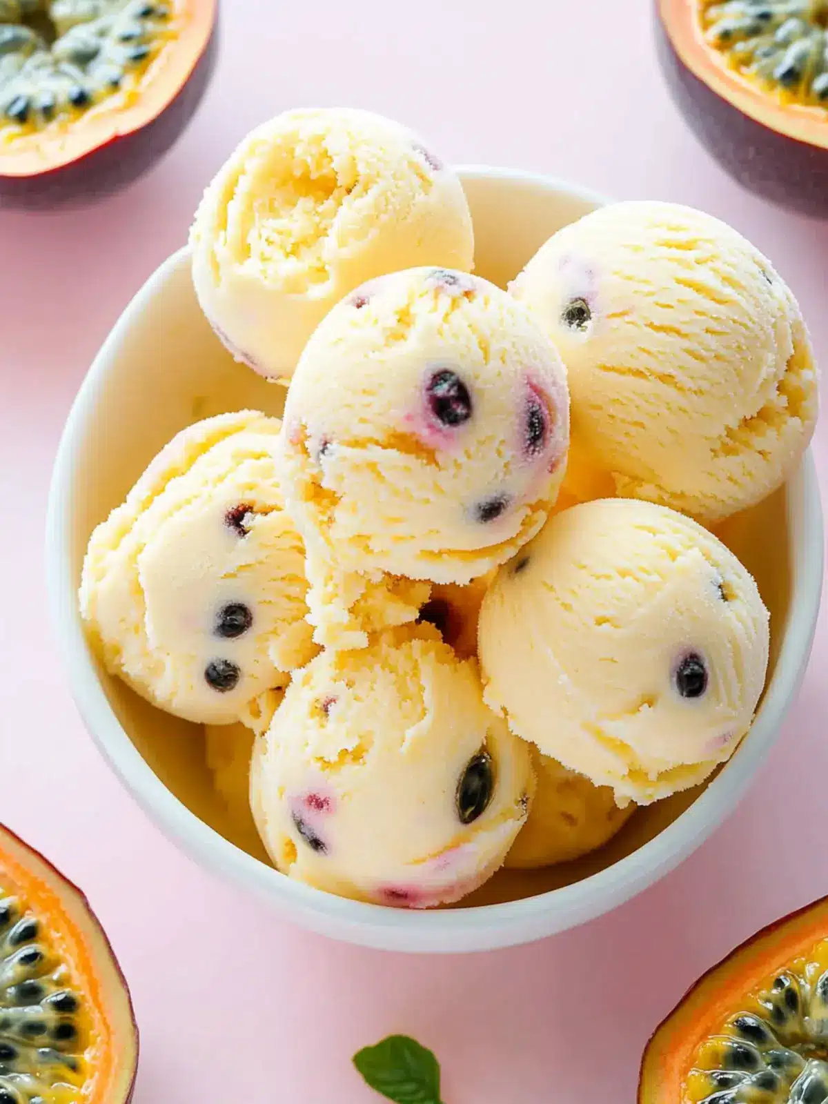 Passion Fruit Ice Cream: A Tropical Treat You Can Make at Home 3 Passion Fruit Ice Cream