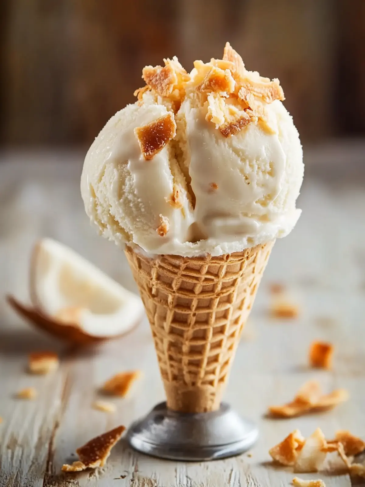 Creamy Toasted Coconut Ice Cream – No-Churn Paradise Treat 5 Toasted Coconut Ice Cream