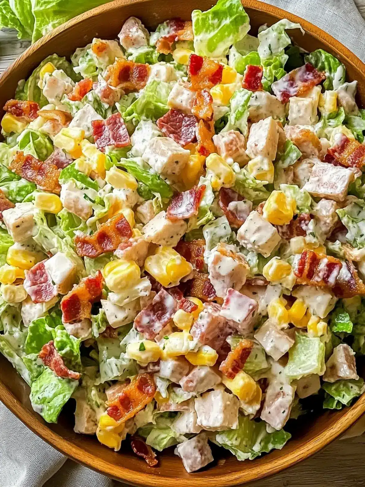Bacon Ranch Chopped Salad: Fresh, Flavorful, and Effortless 5 Bacon Ranch Chopped Salad