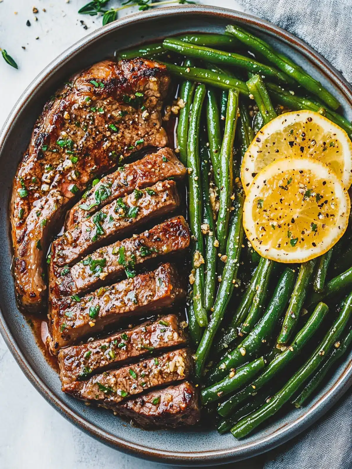 Savor Garlic Butter Steak and Green Beans for Dinner Tonight 4 Garlic Butter Steak and Green Beans