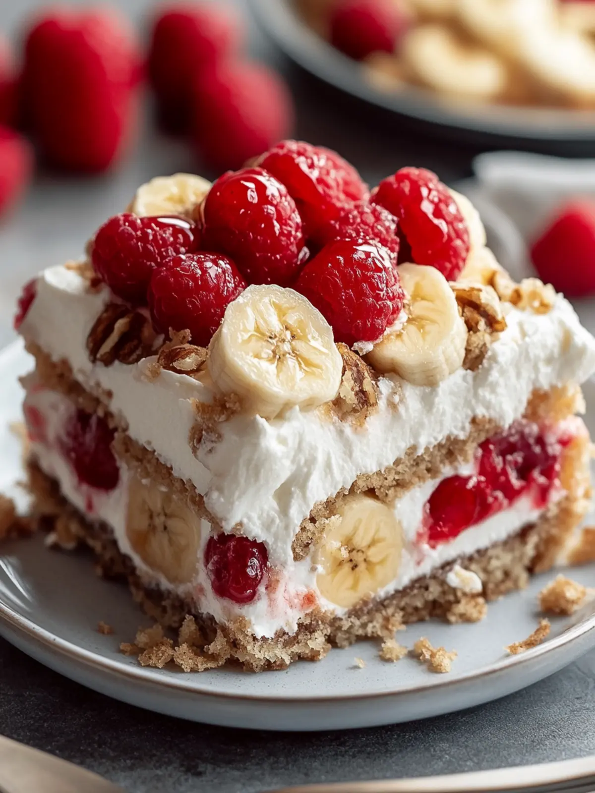 Delicious Banana Split Dump Cake: No-Bake Family Treat 5 Banana Split Dump Cake