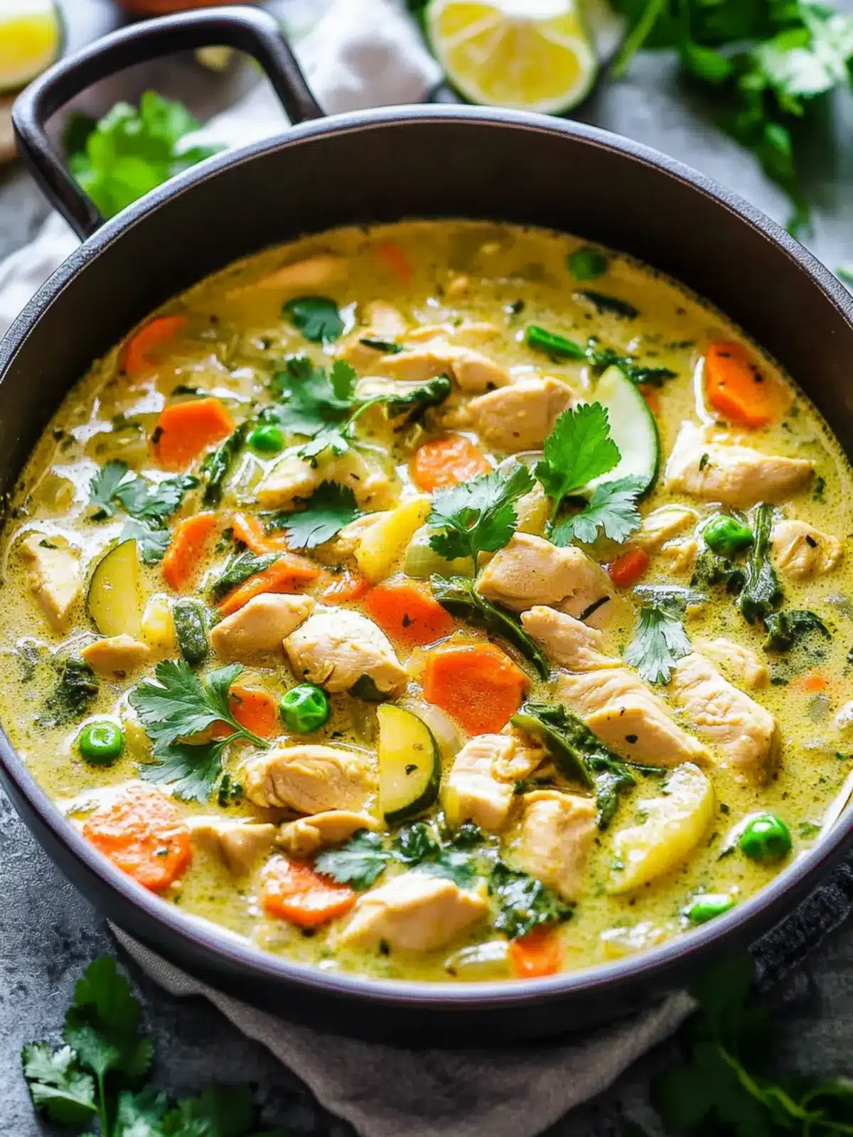 Savory Green Thai Chicken Coconut Curry in Just 20 Minutes 5 Green Thai Chicken Coconut Curry
