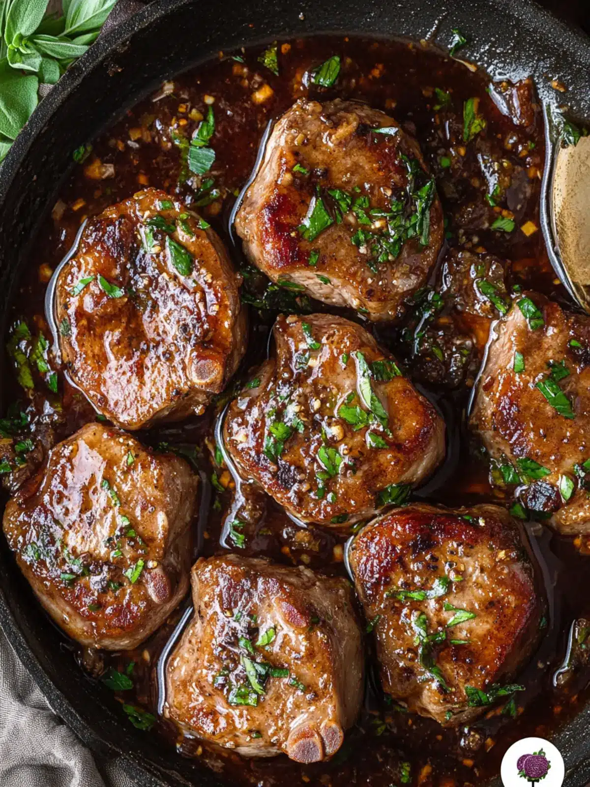 Savory Pork Medallions Smothered in Rich Onion Gravy 5 Pork Medallions