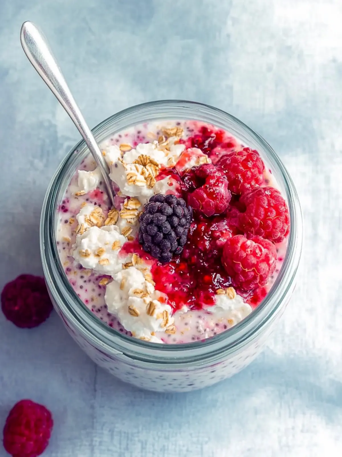 Transform Mornings with Berry Chia Overnight Oats Delight 3 Berry Chia Overnight Oats