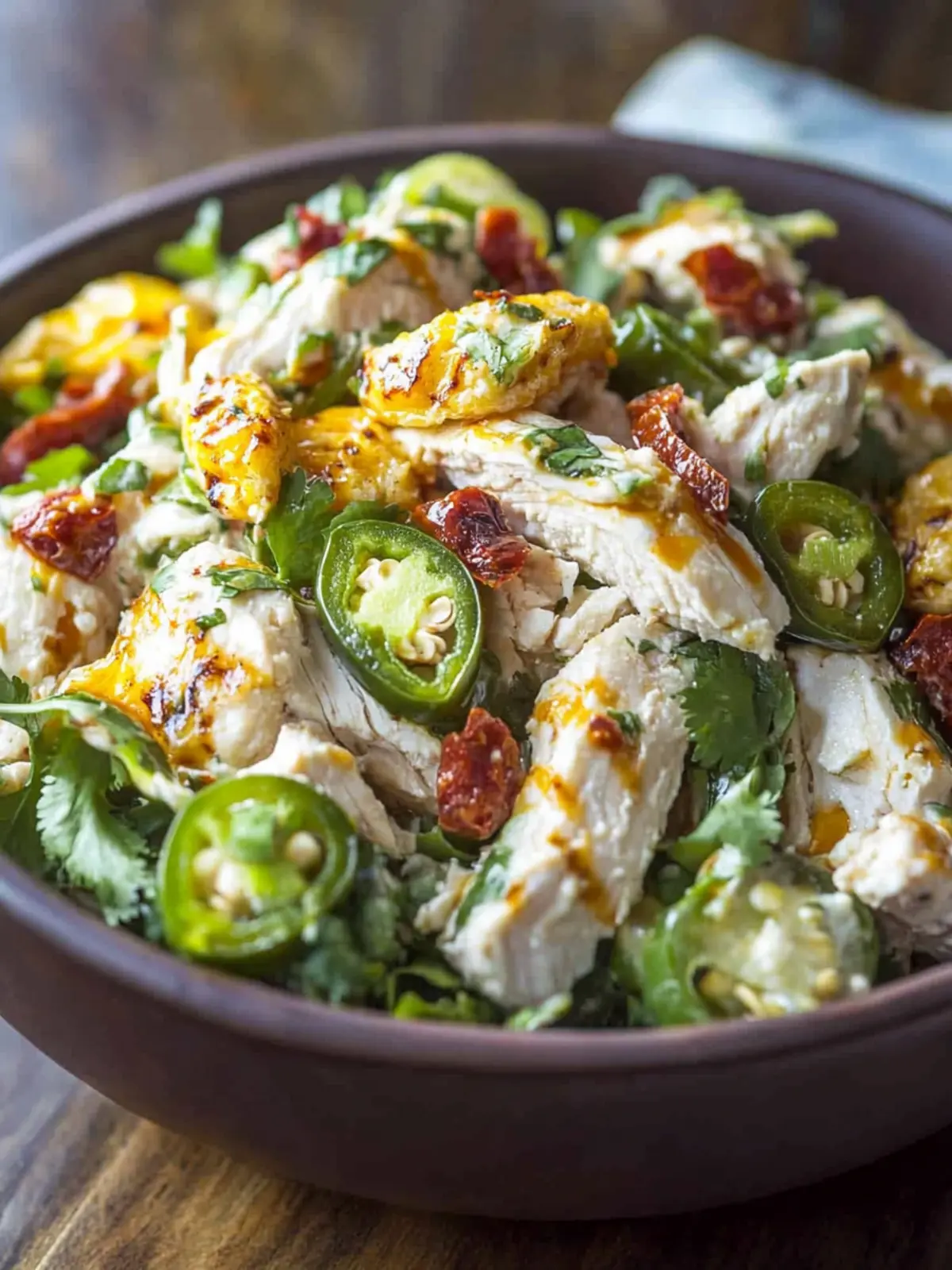 High Protein Jalapeño Popper Chicken Salad You'll Crave 3 High Protein Jalapeno Popper Chicken Salad