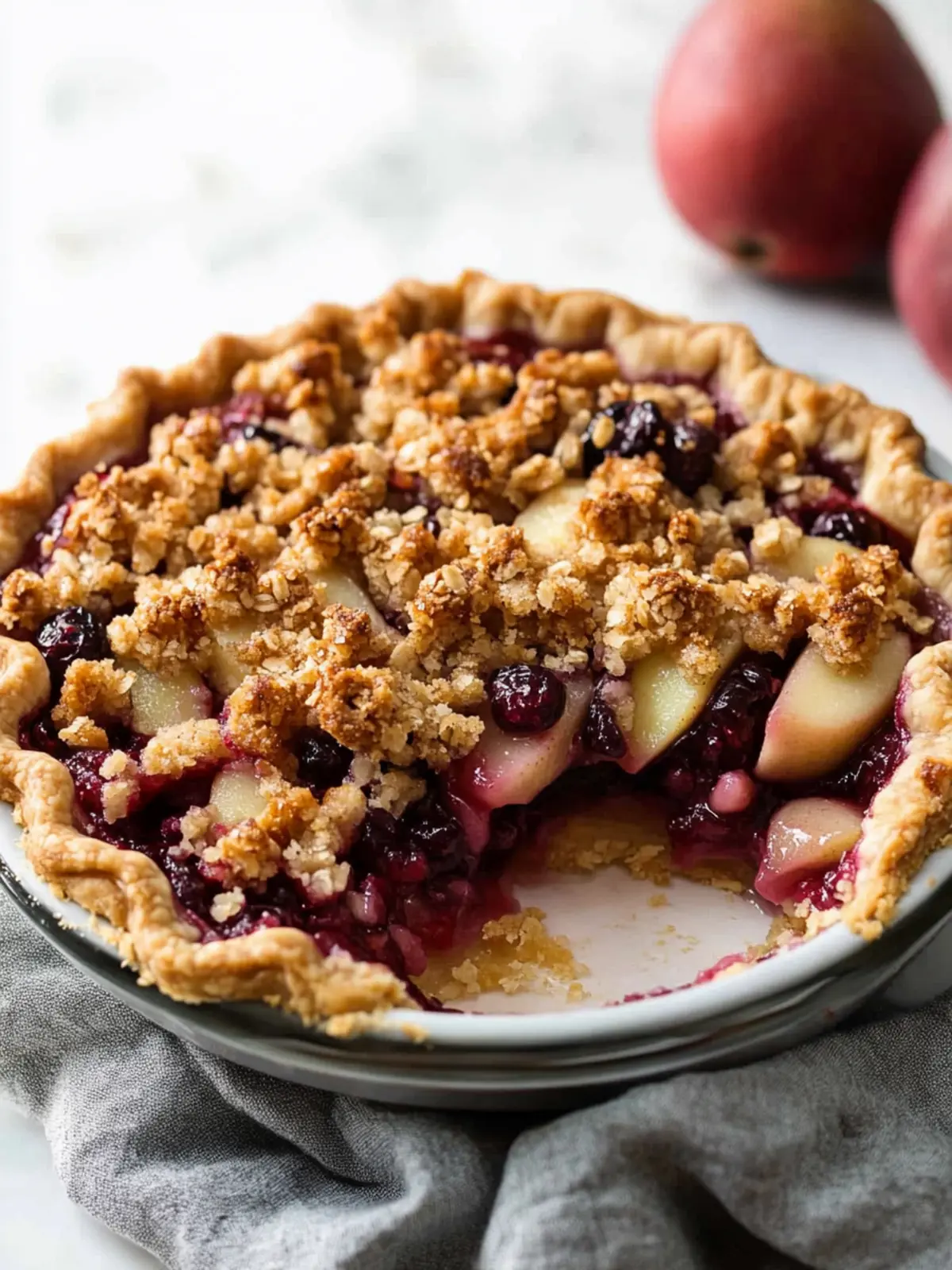 Delightful Cranberry Pear Crumble Pie to Wow Your Guests 2 Cranberry Pear Crumble Pie