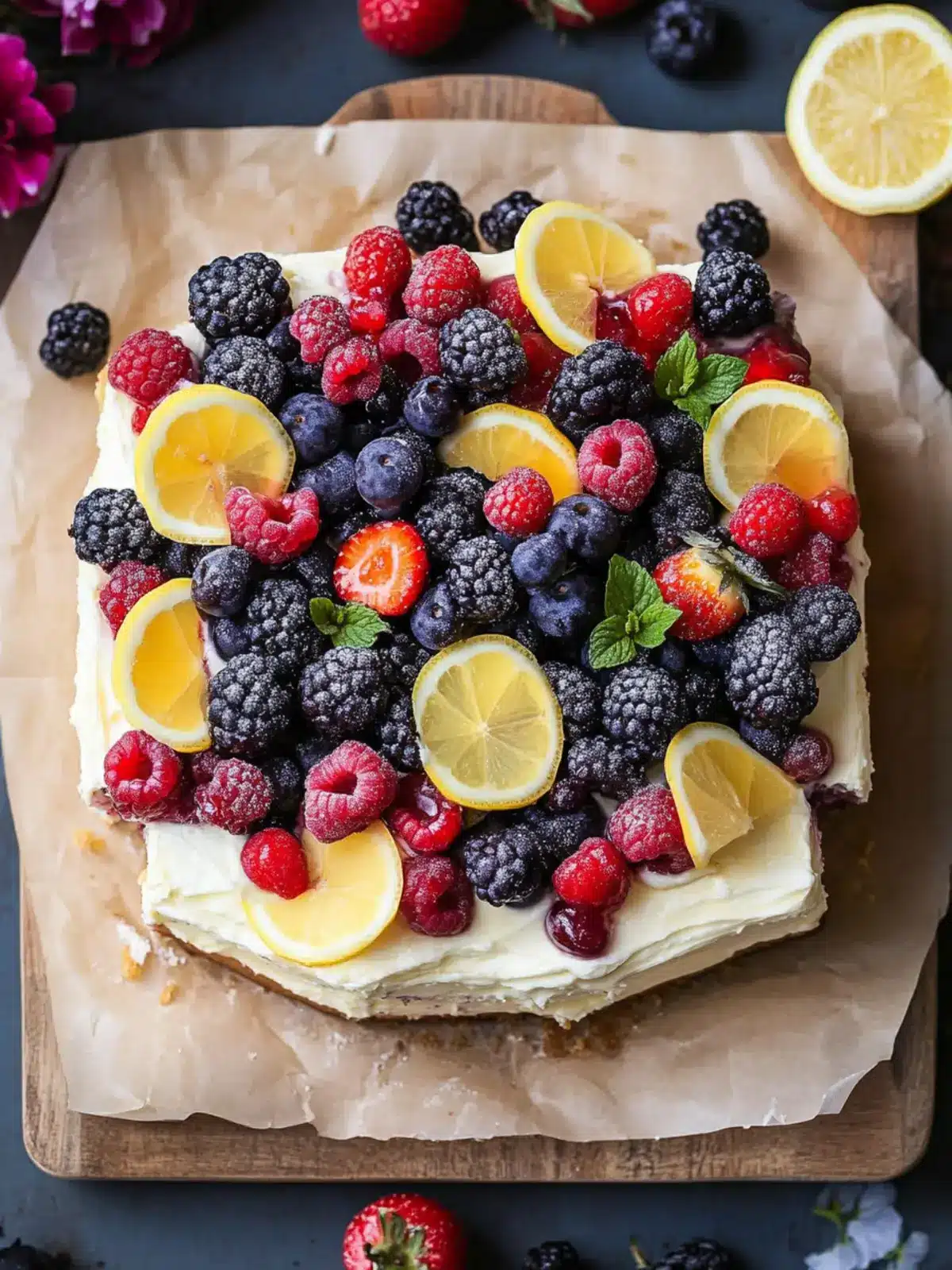 Lemon Berry Mascarpone Cake: Indulge in Creamy Perfection 4 Lemon Berry Mascarpone Cake