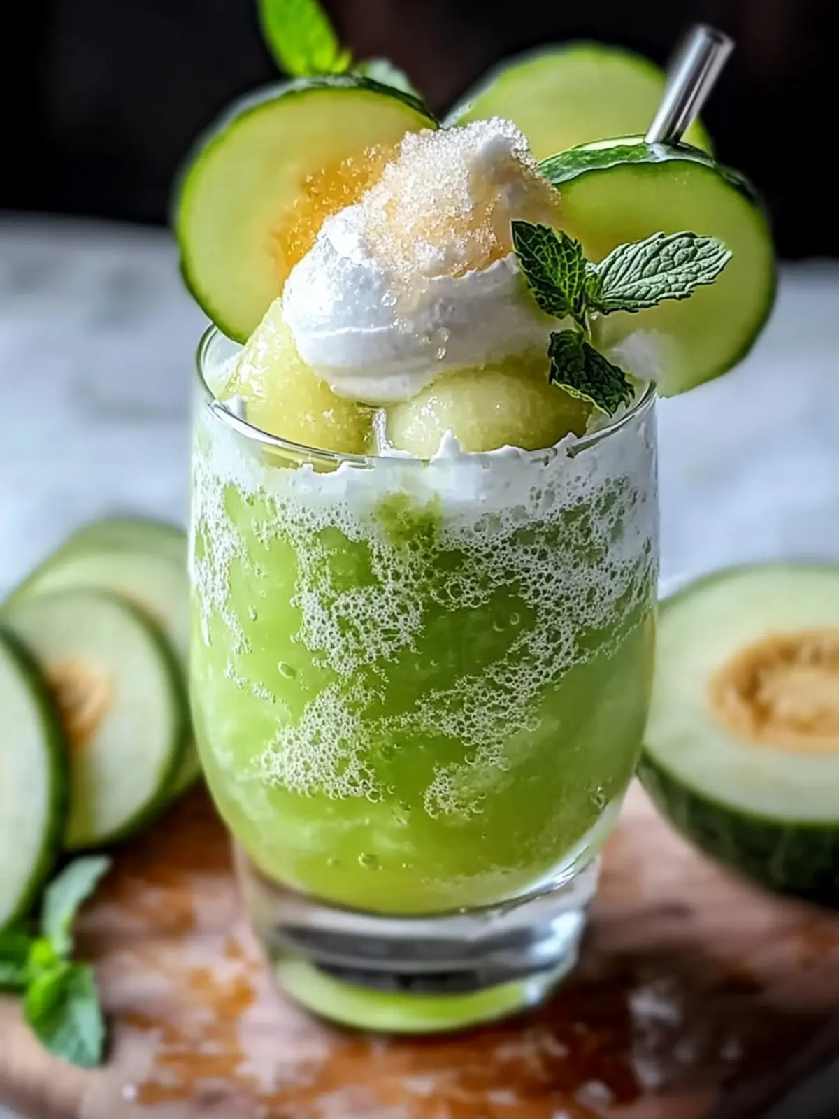 Refreshing Japanese Melon Cream Soda Float for Summer Bliss 3 Japanese Melon Cream Soda Float